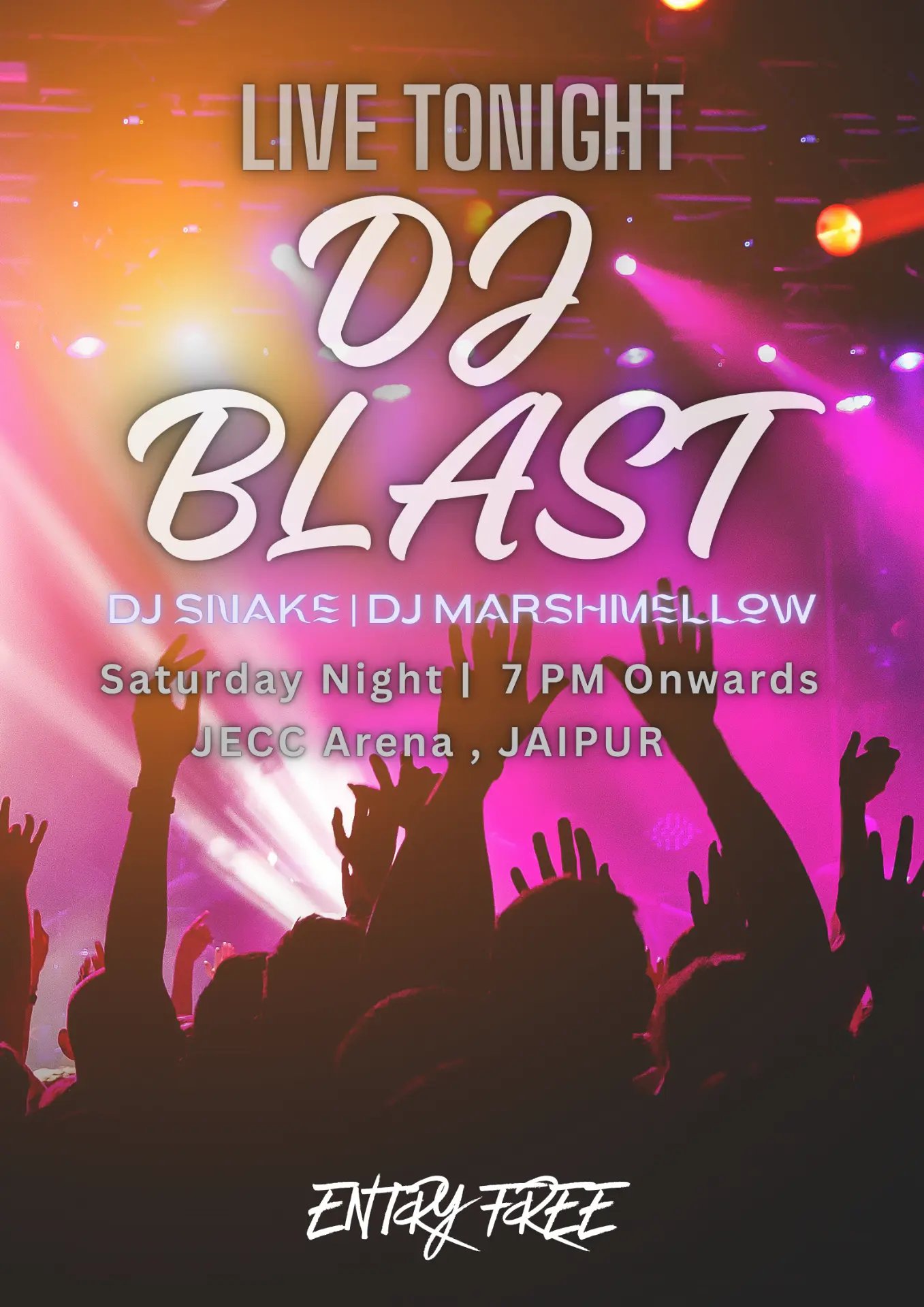 Canva Creatives — DJ Blast — event poster